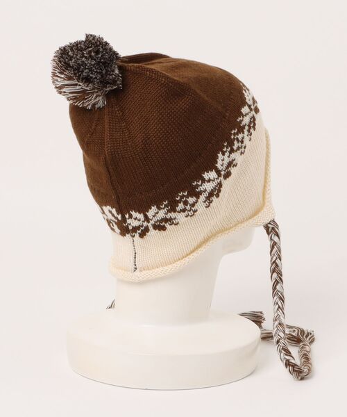 AMESWORLDWIDE(アメスワールドワイド)の「【UNISEX】AMES WORLDWIDE/EARLAP ビーニー(ニットキャップ/ビーニー・レディース・ブラック/アイボリー/ブラウン・FREE)」の13枚目の写真