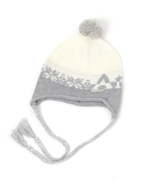 AMESWORLDWIDE(アメスワールドワイド)の「【UNISEX】AMES WORLDWIDE/EARLAP ビーニー(ニットキャップ/ビーニー・レディース・ブラック/アイボリー/ブラウン・FREE)」の3枚目の写真