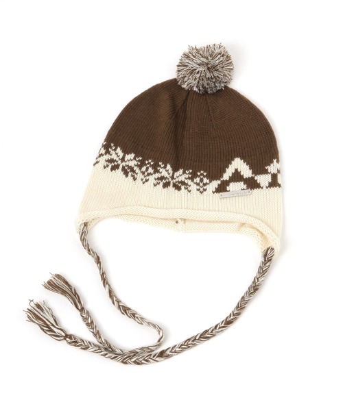 AMESWORLDWIDE(アメスワールドワイド)の「【UNISEX】AMES WORLDWIDE/EARLAP ビーニー(ニットキャップ/ビーニー・レディース・ブラック/アイボリー/ブラウン・FREE)」の2枚目の写真