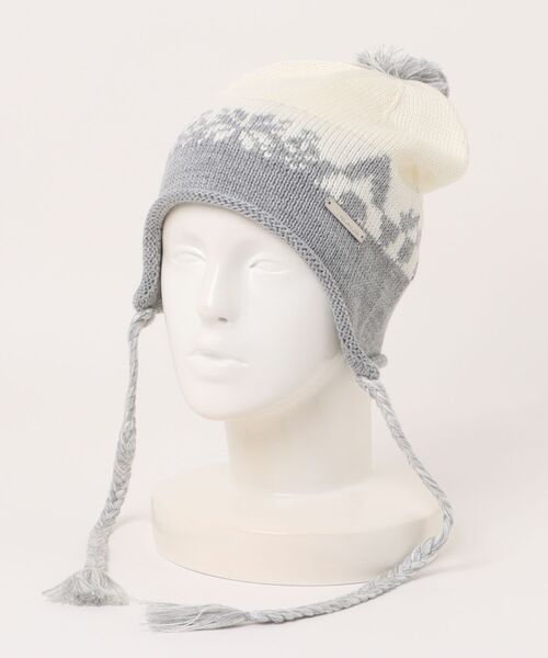 AMESWORLDWIDE(アメスワールドワイド)の「【UNISEX】AMES WORLDWIDE/EARLAP ビーニー(ニットキャップ/ビーニー・レディース・ブラック/アイボリー/ブラウン・FREE)」の11枚目の写真