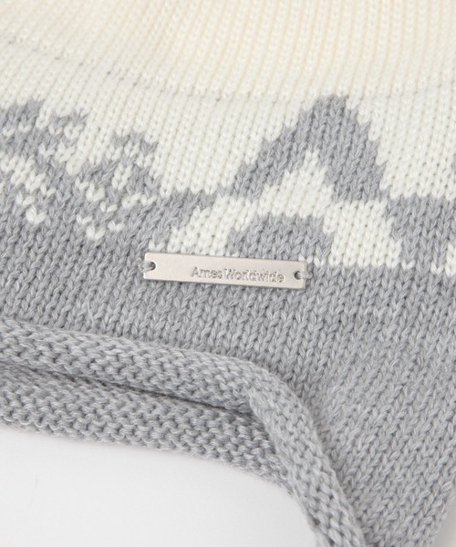 AMESWORLDWIDE(アメスワールドワイド)の「【UNISEX】AMES WORLDWIDE/EARLAP ビーニー(ニットキャップ/ビーニー・レディース・ブラック/アイボリー/ブラウン・FREE)」の8枚目の写真