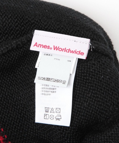 AMESWORLDWIDE(アメスワールドワイド)の「【UNISEX】AMES WORLDWIDE/EARLAP ビーニー(ニットキャップ/ビーニー・レディース・ブラック/アイボリー/ブラウン・FREE)」の5枚目の写真