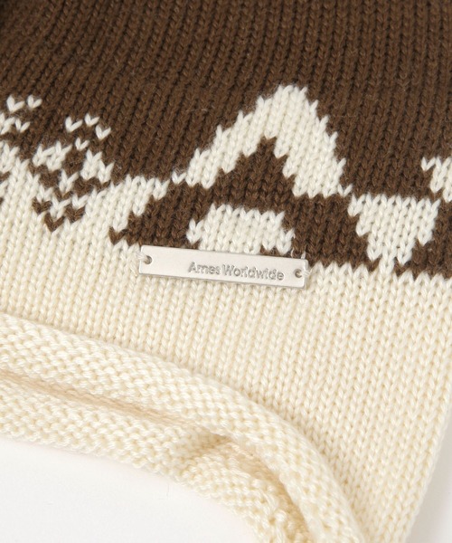 AMESWORLDWIDE(アメスワールドワイド)の「【UNISEX】AMES WORLDWIDE/EARLAP ビーニー(ニットキャップ/ビーニー・レディース・ブラック/アイボリー/ブラウン・FREE)」の9枚目の写真