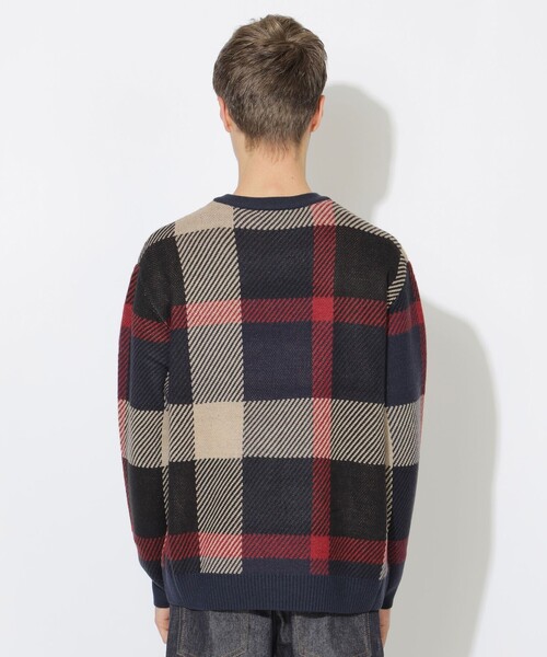 CB CRESTBRIDGE(シービークレストブリッジ)の「クレストブリッジビッグチェックニット(ニット/セーター・レディース・ブルー系その他7/グリーン系その他・3/1)」の10枚目の写真