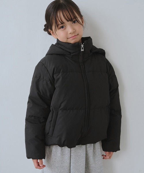 KIDS/キッズ】GREEN DOWN MINOTECHフード取り外しショートダウン