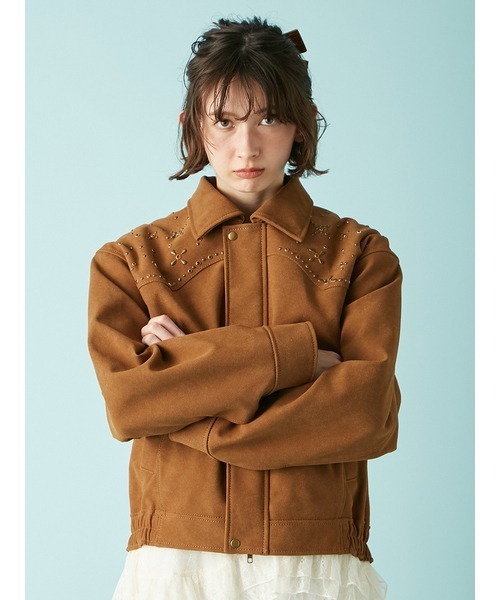 ANNA SUI（アナスイ）の「【LILY BROWN ×ANASUI】バタフライスタッズブルゾン（ブルゾン・レディース・ブラック/ブラウン・FREE）」の5枚目の写真