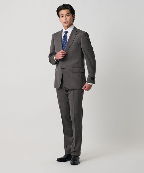 セール】ヘリンボーン 2ボタンスーツ＜A DAY IN THE LIFE＞（スーツ