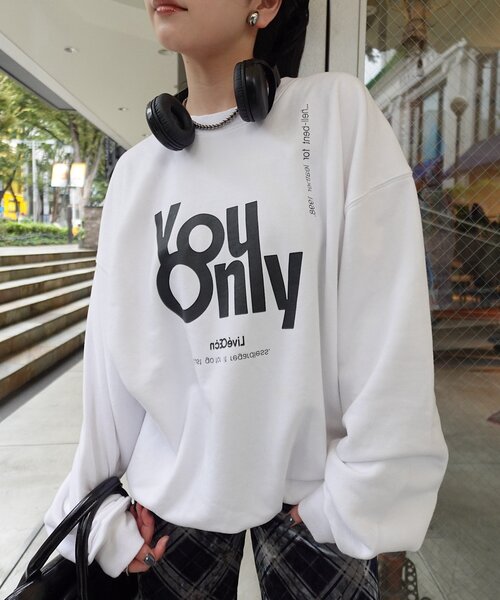 yamada企画/WEB限定】ウォッシュドロゴスウェット（スウェット