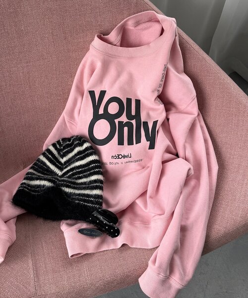 yamada企画/WEB限定】ウォッシュドロゴスウェット（スウェット