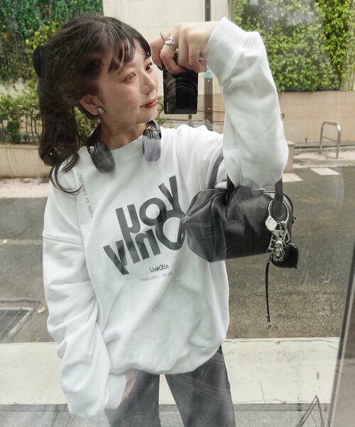 yamada企画/WEB限定】ウォッシュドロゴスウェット（スウェット