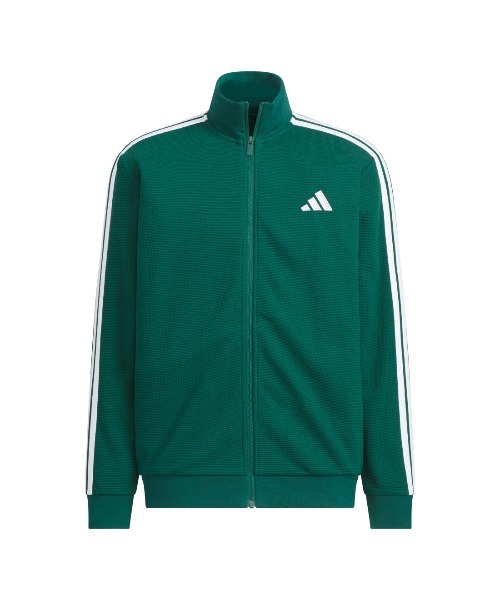 adidas（アディダス）の「【別注】アディダス adidas レギュラーフィット ワッフル トラックトップ アルペン 限定コラボ（ジャージ・メンズ・ブラック/グリーン/ネイビー・M/S/3L/LL/L）」の18枚目の写真