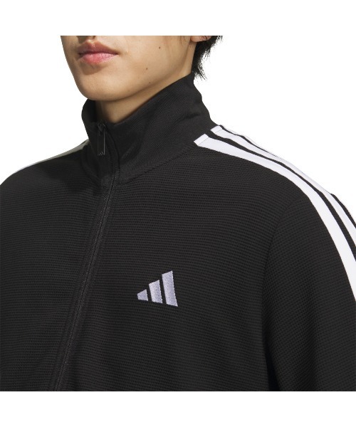 adidas（アディダス）の「【別注】アディダス adidas レギュラーフィット ワッフル トラックトップ アルペン 限定コラボ（ジャージ・メンズ・ブラック/グリーン/ネイビー・M/S/3L/LL/L）」の12枚目の写真