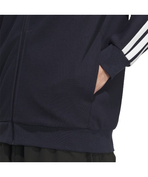 adidas（アディダス）の「【別注】アディダス adidas レギュラーフィット ワッフル トラックトップ アルペン 限定コラボ（ジャージ・メンズ・ブラック/グリーン/ネイビー・M/S/3L/LL/L）」の17枚目の写真