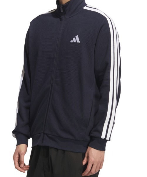 adidas（アディダス）の「【別注】アディダス adidas レギュラーフィット ワッフル トラックトップ アルペン 限定コラボ（ジャージ・メンズ・ブラック/グリーン/ネイビー・M/S/3L/LL/L）」の14枚目の写真