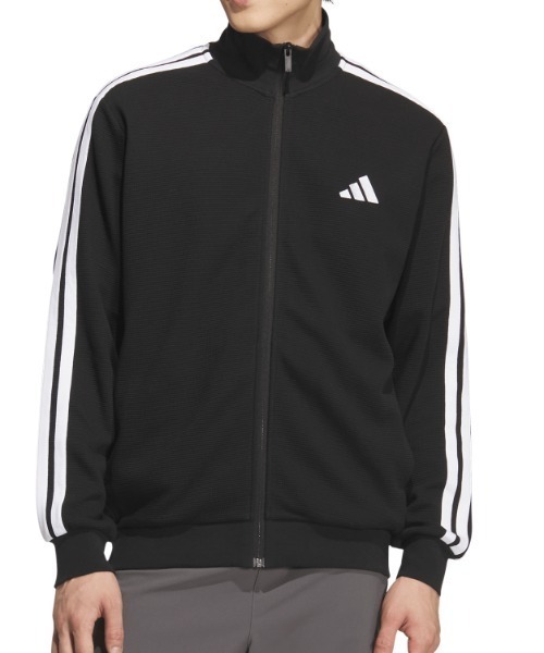 adidas（アディダス）の「【別注】アディダス adidas レギュラーフィット ワッフル トラックトップ アルペン 限定コラボ（ジャージ・メンズ・ブラック/グリーン/ネイビー・M/S/3L/LL/L）」の9枚目の写真