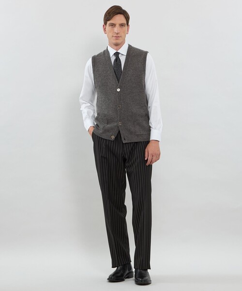 MACKINTOSH LONDON(マッキントッシュ ロンドン)の「ウールアルパカニットベスト(ベスト・メンズ・パープル系その他4/イエロー系その他4/グレー系その他・L/M)」の14枚目の写真