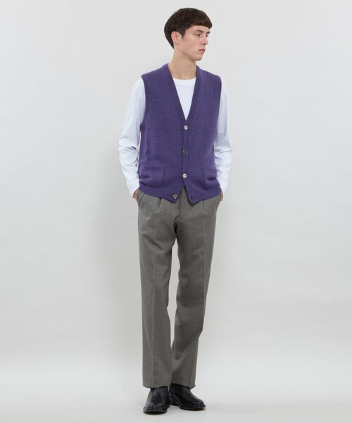 MACKINTOSH LONDON(マッキントッシュ ロンドン)の「ウールアルパカニットベスト(ベスト・メンズ・パープル系その他4/イエロー系その他4/グレー系その他・L/M)」の12枚目の写真