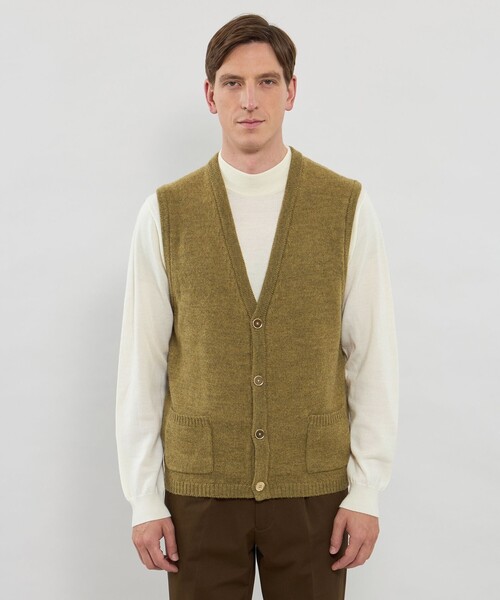 MACKINTOSH LONDON(マッキントッシュ ロンドン)の「ウールアルパカニットベスト(ベスト・メンズ・パープル系その他4/イエロー系その他4/グレー系その他・L/M)」の10枚目の写真