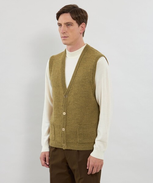 MACKINTOSH LONDON(マッキントッシュ ロンドン)の「ウールアルパカニットベスト(ベスト・メンズ・パープル系その他4/イエロー系その他4/グレー系その他・L/M)」の9枚目の写真