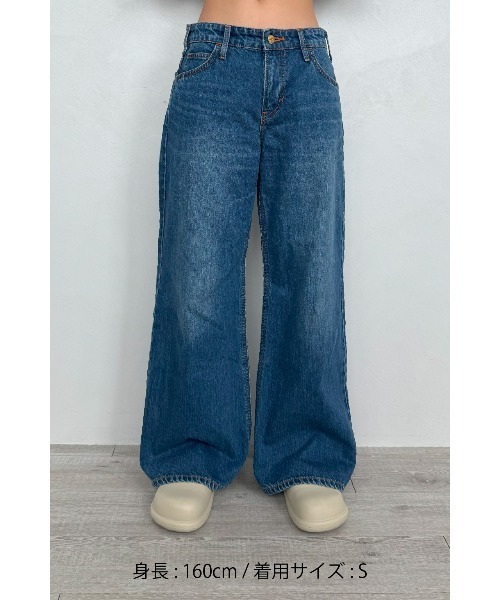 ALEXIA STAM（アリシアスタン）の「[Lee x ALEXIA STAM] Baggy Denim Pants /Leeコラボ バギーパンツ（デニムパンツ・レディース・ライトブルー/ブルー・XS/S/M）」の14枚目の写真