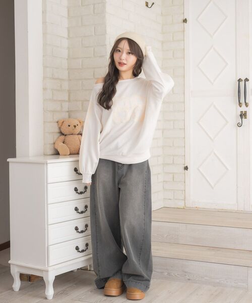 ★T★ ARCHIVIO トレーナー セール】ワンショルトレーナー（スウェット）｜ems excite（エムズ