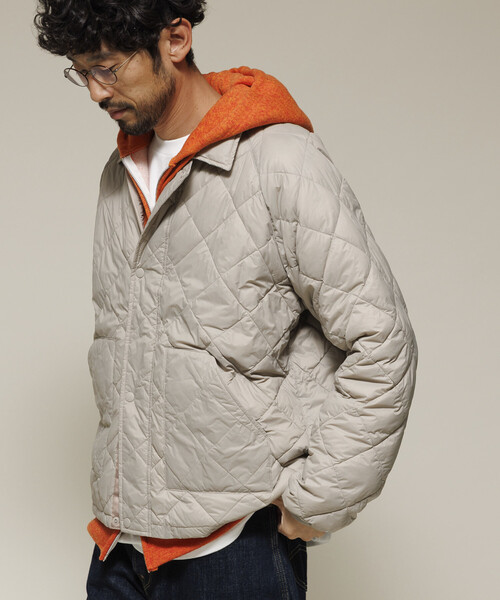 FREAK'S STORE（フリークスストア）の「HEAT SYSTEM HYBRID DOWN リラックスフィット ライト ダウンジャケット/ヒートシステム ハイブリッド ダウン（ダウンジャケット/コート・メンズ・ブラック/オリーブ/ベージュ・MEDIUM/LARGE）」の12枚目の写真