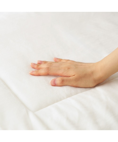 WARMY アルガンオイル加工フリルベッドパッド ダブルサイズ グレー WARMY アルガンオイル加工 フリル ベッドパッド セミダブル ホワイト