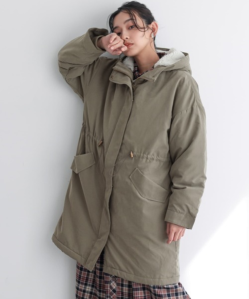 機能素材】『裏ボアモッズコート』（モッズコート）｜n'OrLABEL