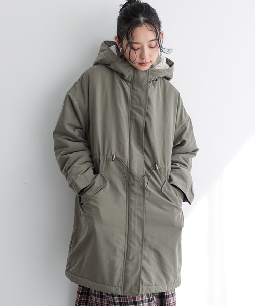 セール】【機能素材】『裏ボアモッズコート』（モッズコート）｜n