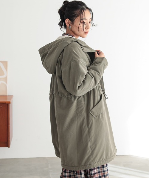 セール】【機能素材】『裏ボアモッズコート』（モッズコート）｜n