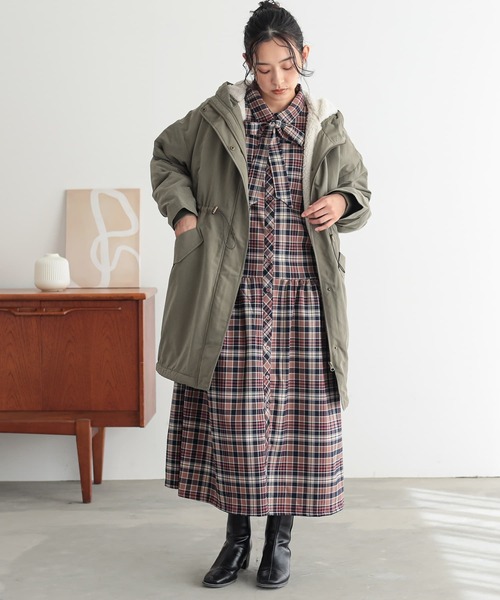 機能素材】『裏ボアモッズコート』（モッズコート）｜n'OrLABEL