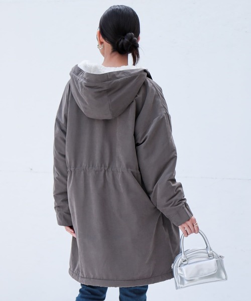 セール】【機能素材】『裏ボアモッズコート』（モッズコート）｜n