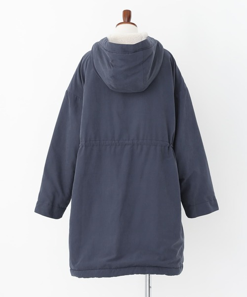 n'OrLABEL(ノアールレーベル)の「【機能素材】『裏ボアモッズコート』(モッズコート・レディース・カーキ/グレー/ネイビー・2/1)」の15枚目の写真