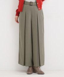 DRESKIP（ドレスキップ）の「【着丈選べる】ベルト付きワイドパンツ（その他パンツ）」