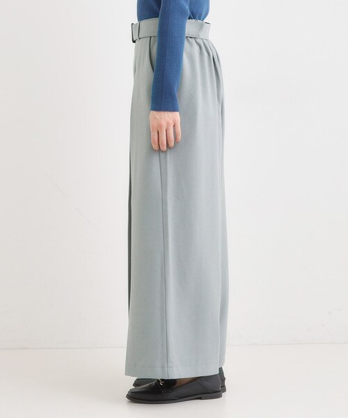 DRESKIP（ドレスキップ）の「【着丈選べる/S-LL】大人のきれいめスタイルに ベルト付きワイドパンツ（その他パンツ・レディース・グレー/ブラック/ブラウン系・01/02/03/04/36/38/40/42）」の9枚目の写真