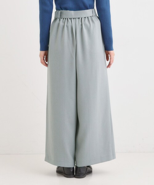 DRESKIP（ドレスキップ）の「【着丈選べる/S-LL】大人のきれいめスタイルに ベルト付きワイドパンツ（その他パンツ・レディース・グレー/ブラック/ブラウン系・01/02/03/04/36/38/40/42）」の11枚目の写真