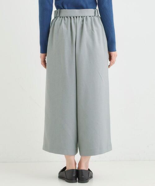 DRESKIP（ドレスキップ）の「【着丈選べる/S-LL】大人のきれいめスタイルに ベルト付きワイドパンツ（その他パンツ・レディース・グレー/ブラック/ブラウン系・01/02/03/04/36/38/40/42）」の12枚目の写真