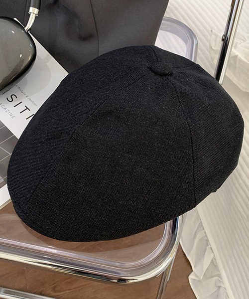 DAY CLOSET（デイ クローゼット）の「【アジャスター調節可/裏地付き】韓国っぽヴィンテージライクキャスケット レディース（キャスケット・レディース・カーキブラウン/ブラウン/ブラック/グレー・ONE SIZE）」の2枚目の写真