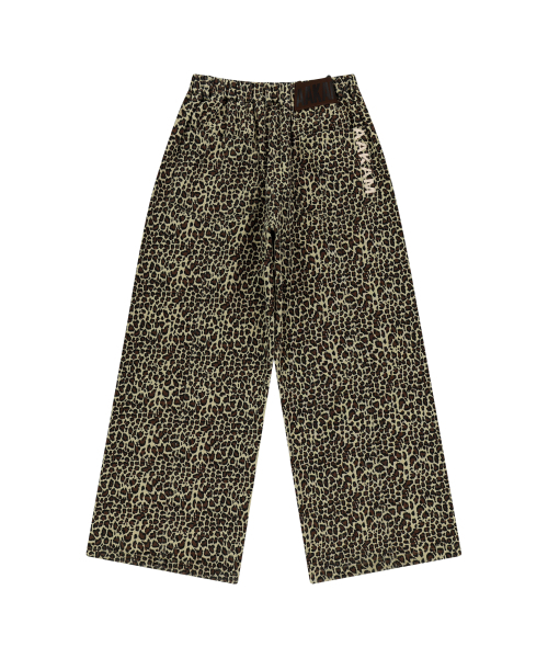 AAKAM（アーカム）の「Knee Pin-tuck Leopard Cotton Pants (Brown)（その他パンツ・レディース・その他・1/2）」の3枚目の写真