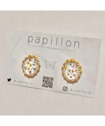 【papillon】お花キラキラピアス(MA)