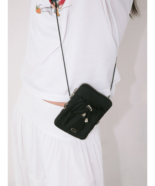Kijun(キジュン)の「Drawstring Mini Bag Black(メッセンジャーバッグ・レディース・その他・OS)」の3枚目の写真