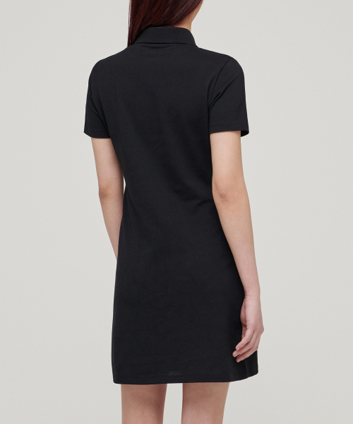 MUSINSA STANDARD WOMAN(ムシンサスタンダードウーマン)の「【クールタンダード】レディースピケポロワンピース【ブラック】(ワンピース・レディース・その他・SMALL/MEDIUM/X-SMALL/LARGE)」の4枚目の写真