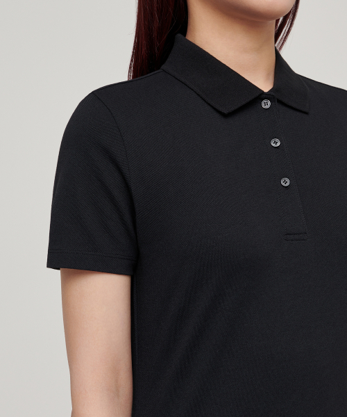 MUSINSA STANDARD WOMAN(ムシンサスタンダードウーマン)の「【クールタンダード】レディースピケポロワンピース【ブラック】(ワンピース・レディース・その他・SMALL/MEDIUM/X-SMALL/LARGE)」の5枚目の写真