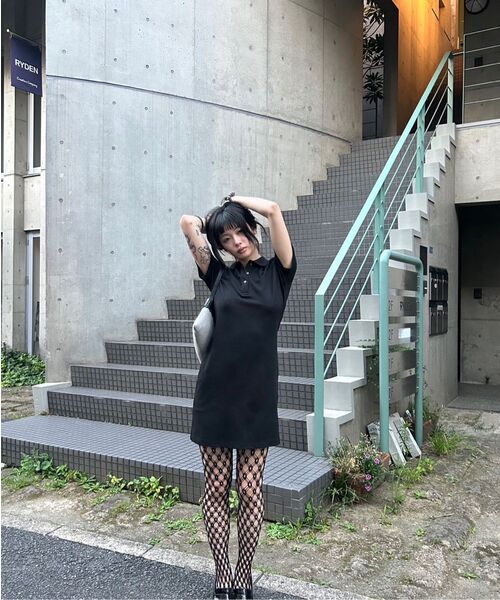 MUSINSA STANDARD WOMAN(ムシンサスタンダードウーマン)の「【クールタンダード】レディースピケポロワンピース【ブラック】(ワンピース・レディース・その他・SMALL/MEDIUM/X-SMALL/LARGE)」の6枚目の写真