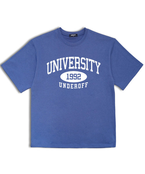 UNDEROFF(アンダーオフ)の「オーバーサイズクルーネックユニバーシティ半袖Tシャツホワイトレッド(Tシャツ/カットソー・レディース・ホワイト・SMALL/MEDIUM/LARGE/X-LARGE)」の8枚目の写真