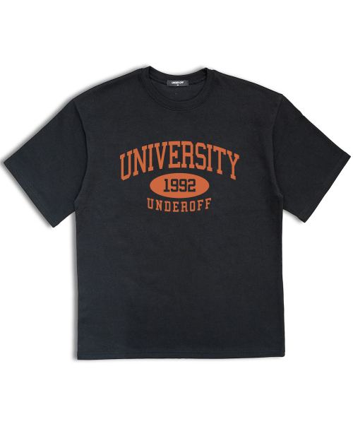 UNDEROFF(アンダーオフ)の「オーバーサイズクルーネックユニバーシティ半袖Tシャツホワイトレッド(Tシャツ/カットソー・レディース・ホワイト・SMALL/MEDIUM/LARGE/X-LARGE)」の9枚目の写真
