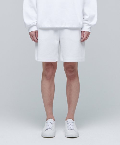 MUSINSA STANDARD（ムシンサスタンダード）の「フラットテリースウェットショーツ[ホワイト]（その他パンツ・メンズ・その他・SMALL）」の2枚目の写真
