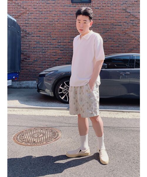 MUSINSA STANDARD（ムシンサスタンダード）の「フラットテリースウェットショーツ[ホワイト]（その他パンツ・メンズ・その他・SMALL）」の8枚目の写真