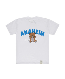 GRAVER（グレーバー）の「[UNISEX] ARCH LOGO BEAR WHITE CLIP SHORT SLEEVE T-SHIRT WHITE（Tシャツ/カットソー）」