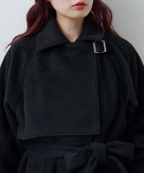 Kastane（カスタネ）の「【一部店舗限定】ハイネックフレアコート（その他アウター・レディース・グレー/アイボリー/ブラック・FREE）」の15枚目の写真